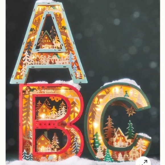 Anthropologie Monogram Letter Decor Display - Thumbnail 4